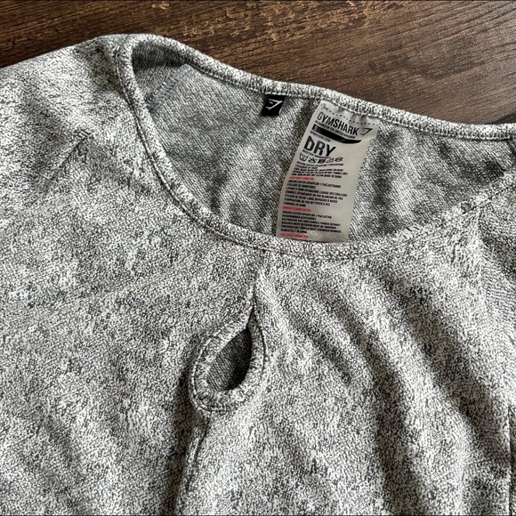 Gymshark Fleur Long Sleeve Crop - Charcoal - Picture 4 of 5